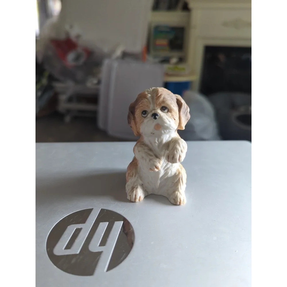 Vintage Homco Home Interior Shih Tzu Puppy Dog Figurine 1467